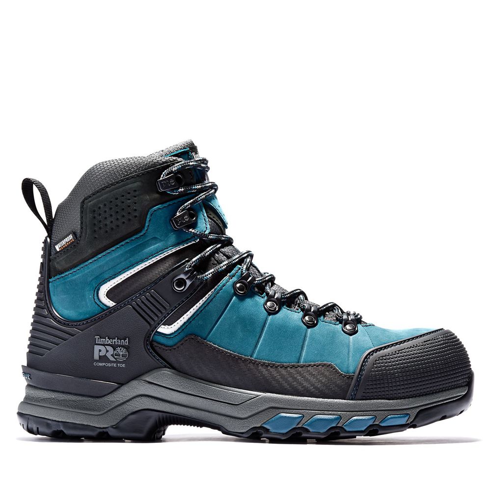 Botas de Trabajo Timberland Hombre Pro® Hypercharge Trd Waterproof Composite-Toe Azules/Negras - Chi